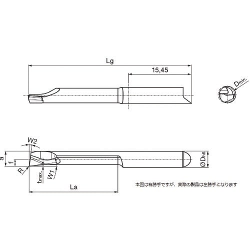 GUHRING 溝入れ工具 インサート 内径加工用