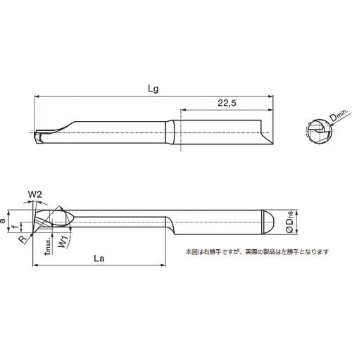 GUHRING 溝入れ工具 インサート 内径加工用