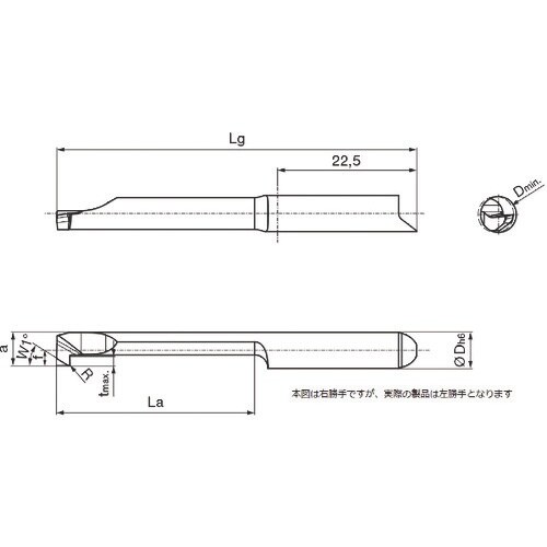 GUHRING 溝入れ工具 インサート 内径加工用