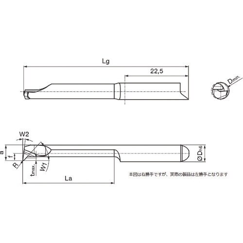 GUHRING 溝入れ工具 インサート 内径加工用