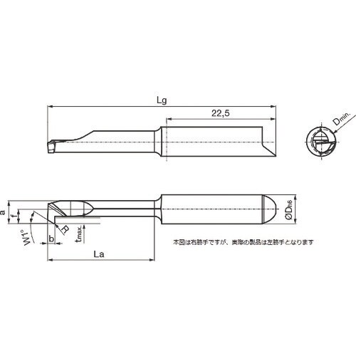 GUHRING 溝入れ工具 インサート 内径加工用