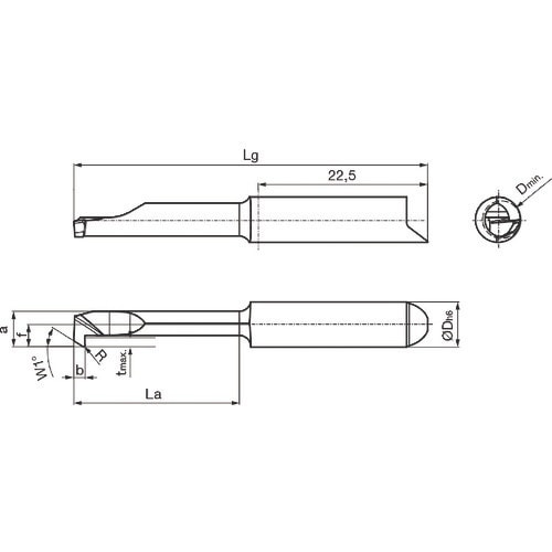 GUHRING 溝入れ工具 インサート 内径加工用