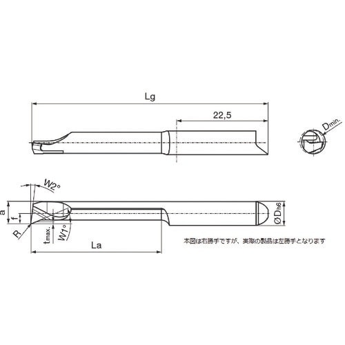 GUHRING 溝入れ工具 インサート 内径加工用