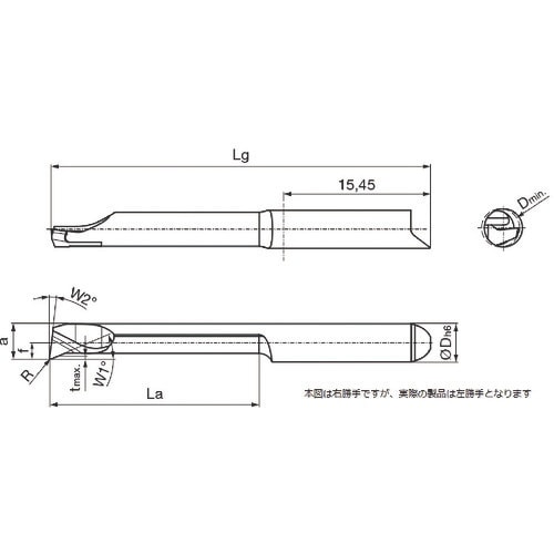 GUHRING 溝入れ工具 インサート 内径加工用