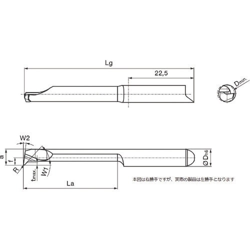 GUHRING 溝入れ工具 インサート 内径加工用