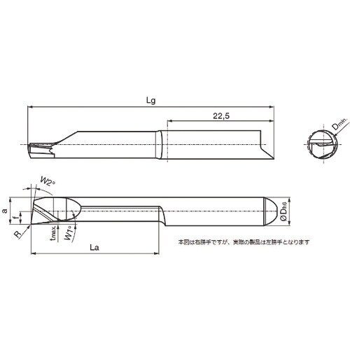 GUHRING 溝入れ工具 インサート 内径加工用