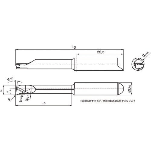 GUHRING 溝入れ工具 インサート 内径加工用