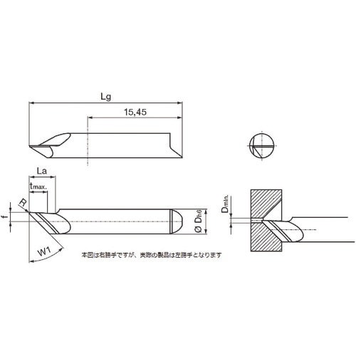 GUHRING 溝入れ工具 インサート 内径端面穴