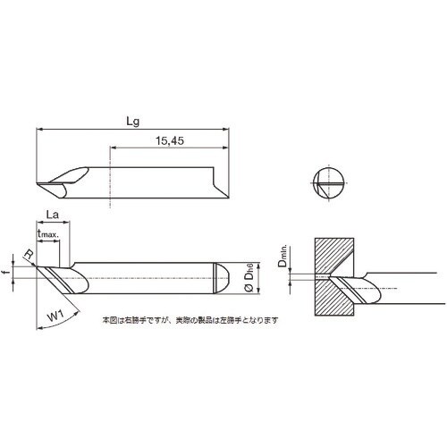 GUHRING 溝入れ工具 インサート 内径端面穴