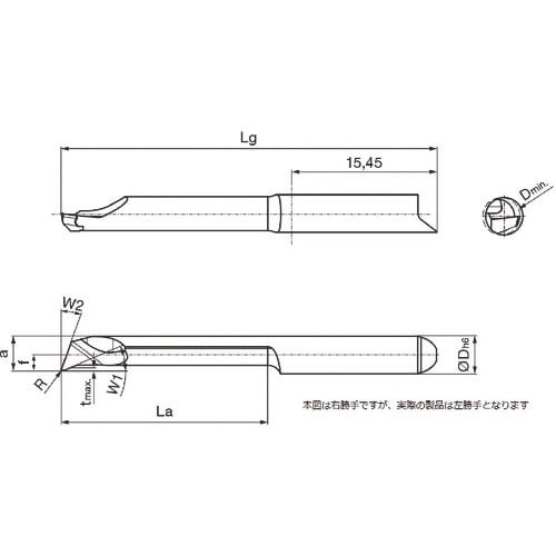GUHRING 溝入れ工具 インサート 内径加工用