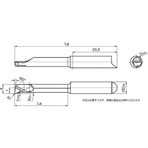 GUHRING 溝入れ工具 インサート 内径加工用
