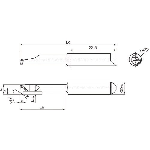 GUHRING 溝入れ工具 インサート 内径加工用