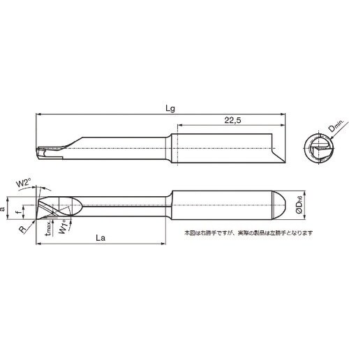 GUHRING 溝入れ工具 インサート 内径加工用