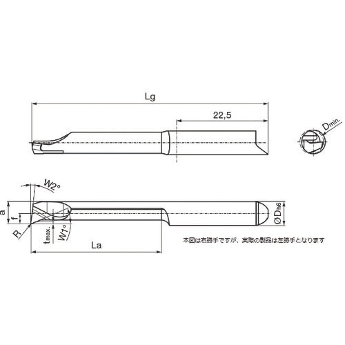 GUHRING 溝入れ工具 インサート 内径加工用
