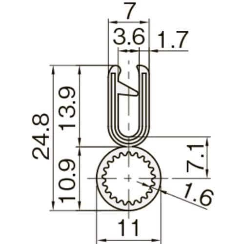 IWATA トリムシール (一体成型) 耐油TPE