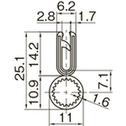 IWATA トリムシール (一体成型) 耐油TPE
