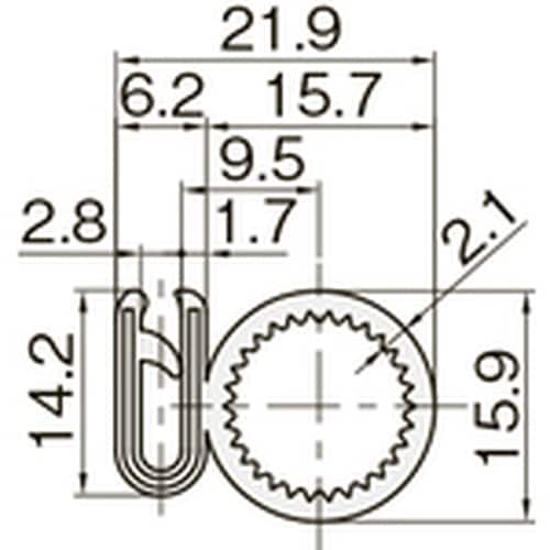 IWATA トリムシール (一体成型) 耐油TPE
