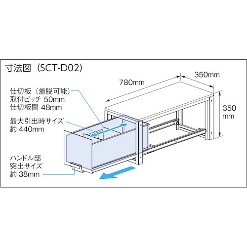 DENSAN バンキャビネット(連結引き出し)
