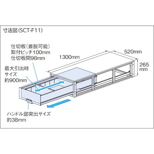 DENSAN バンキャビネット(引き出し)