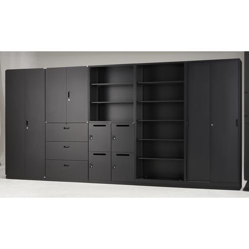 TRUSCO ユニット型壁面書庫 両開き H216