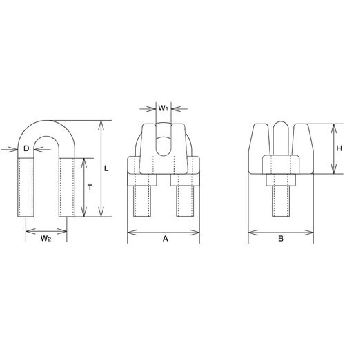 水本 ステンレス ワイヤークリップ 使用ロープ径1