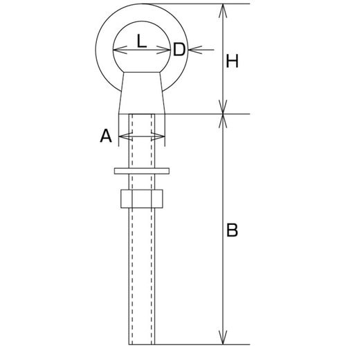 水本 ステンレス K型ロングアイボルト(ブネジ)