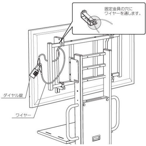 HAMILEX ディスプレイ金具用オプション 盗難