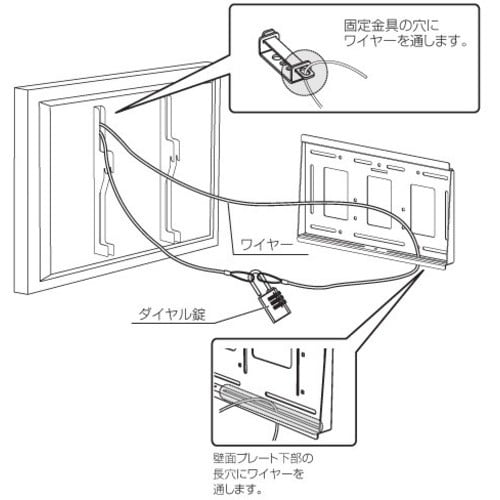HAMILEX ディスプレイ金具用オプション 盗難
