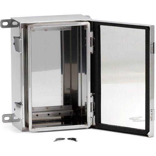 タカチ 外部取付足付開閉式防水・防塵ステンレスボッ