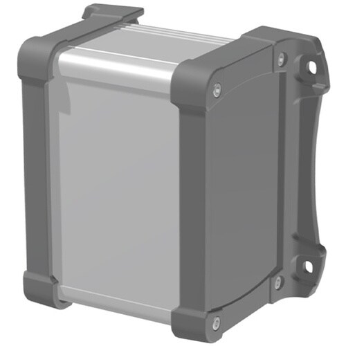 タカチ フランジ足付 防水アルミケース シルバー/
