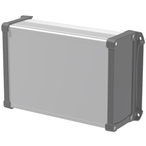 タカチ フランジ足付 防水アルミケース シルバー/