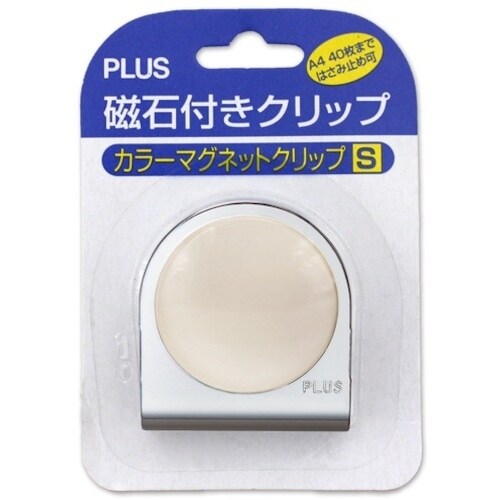 PLUS 80570)カラーマグネットクリップ 小