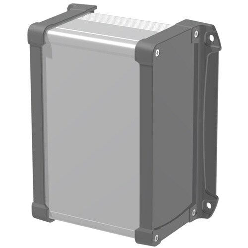 タカチ フランジ足付 防水アルミケース シルバー/