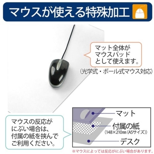 PLUS 41344)デスクマット OA シングル