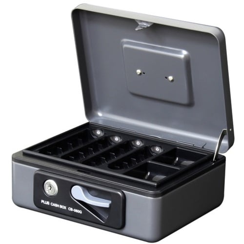 PLUS 12860)小型手提金庫 CB−060G