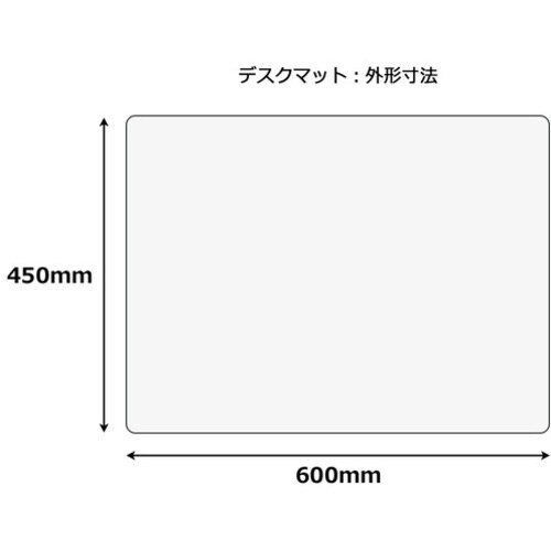 PLUS 41008)塩ビデスクマット DM−01