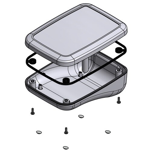 タカチ IP67 防水傾斜プラスチックケース オフ