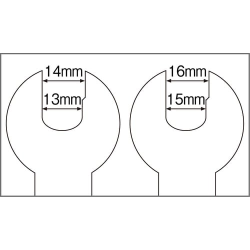 HOZAN 段付スパナセット