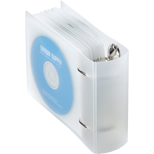 SANWA リングファイルケース(36枚収納・クリ