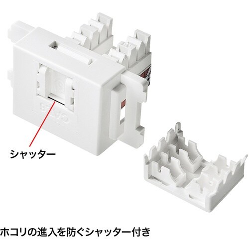 SANWA CAT6JIS対応RJ−45モジュール