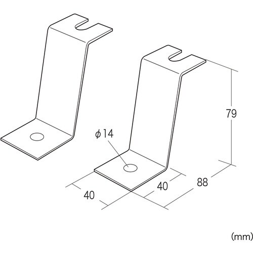 SANWA 床固定金具(前後用)