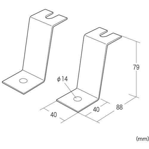 SANWA 床固定金具(前後用)