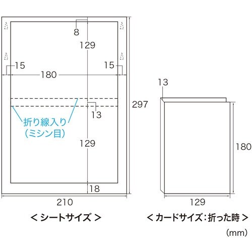 SANWA インクジェットDVDトールケースカード