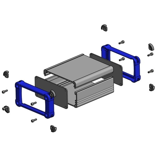 タカチ コーナーガード付アルミケースアルミパネルタ