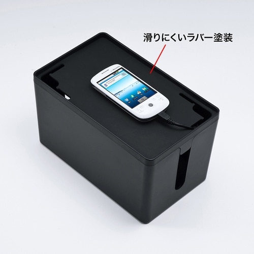 SANWA ケーブル&タップ収納ボックス