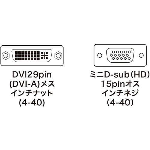 SANWA DVIアダプタ(DVI−VGA)