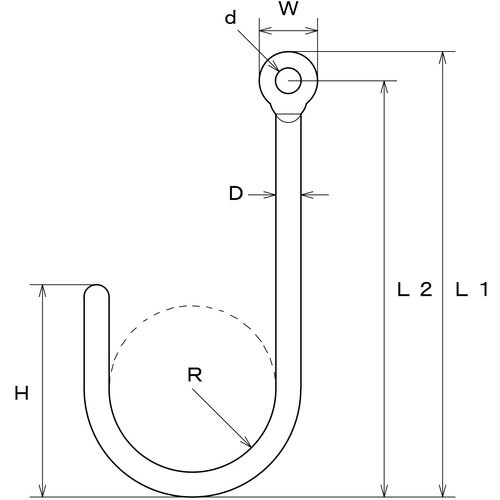 水本 ステンレス Sフック(フックタイプ) 線径6