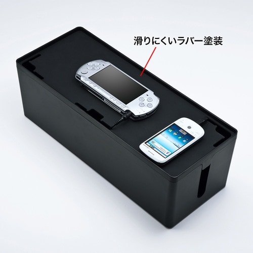 SANWA ケーブル&タップ収納ボックス