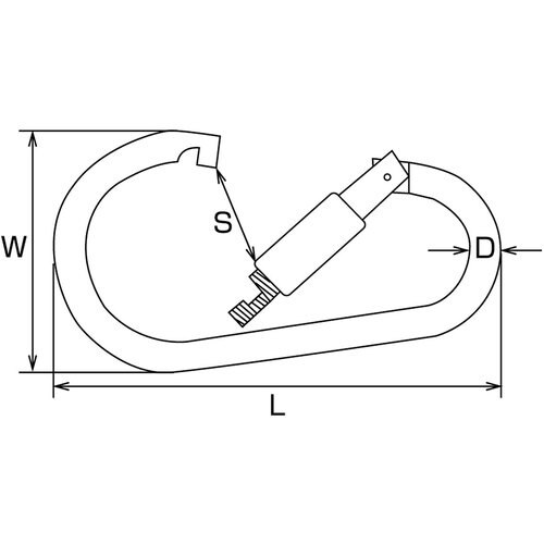 水本 リングキャッチ ステンレス カラビナジャンボ