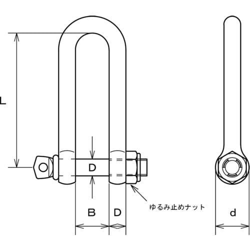 水本 ステンレス SPLUシャックル 呼び6mm